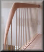USS-22 profiled rails with flowing fittings and Nickle/Silver balusters